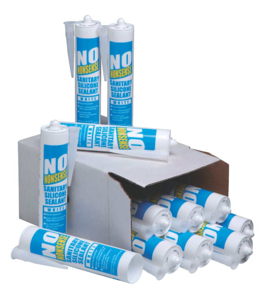 No Nonsense Sanitary Silicone White 310ml 12 Pack Reviews