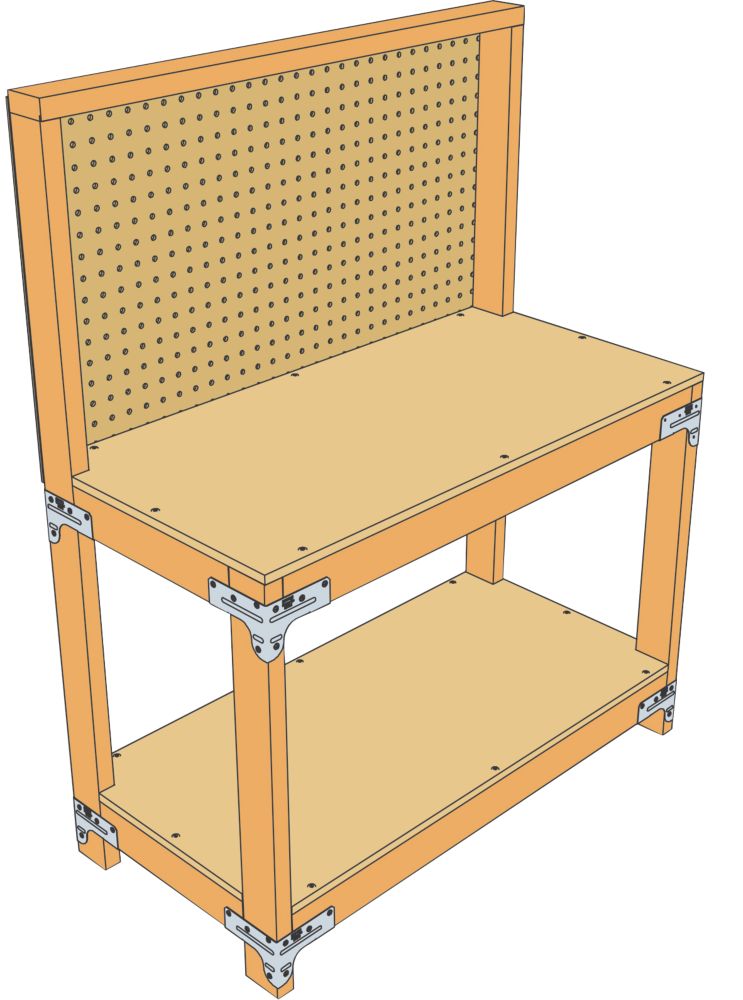 Simpson Strong-Tie Workbench Kit Metallic Galvanised Steel x