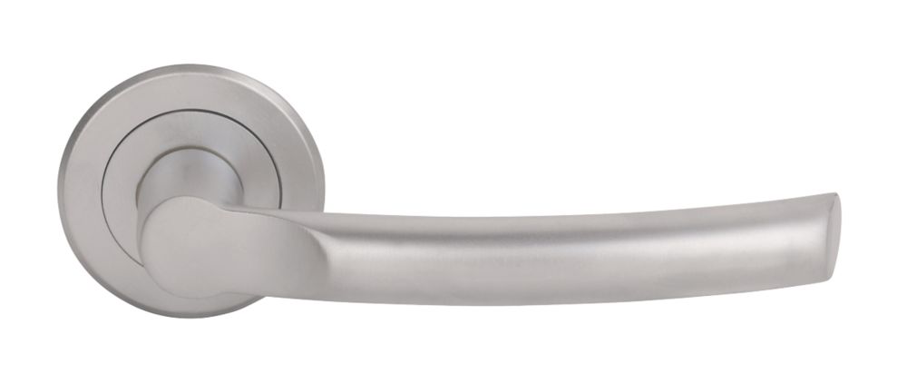 Smith & Locke Nelson Fire Rated Lever on Rose Door Handles Pair Satin Chrome Reviews