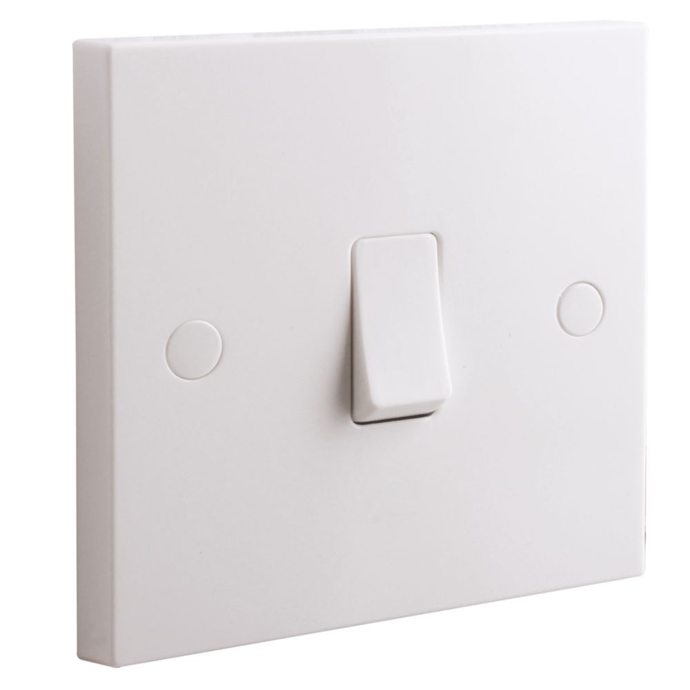 British General 900 Series 10AX 1-Gang 2-Way Light Switch White 5 Pack