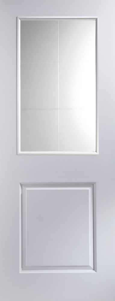 Jeld Wen Cambridge Primed Pannelled Internal Glazed Door 1981 X 762mm