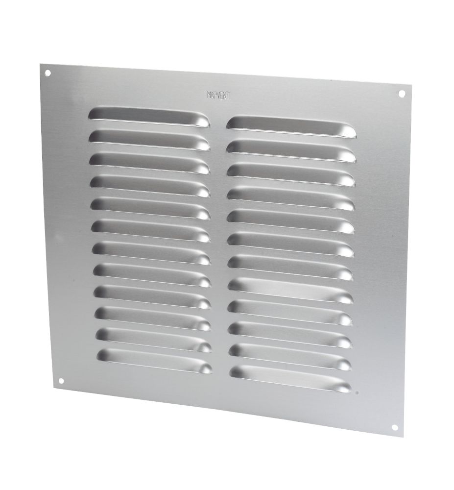 Map Vent Fixed Louvre Vent Silver 229 x 229mm Reviews