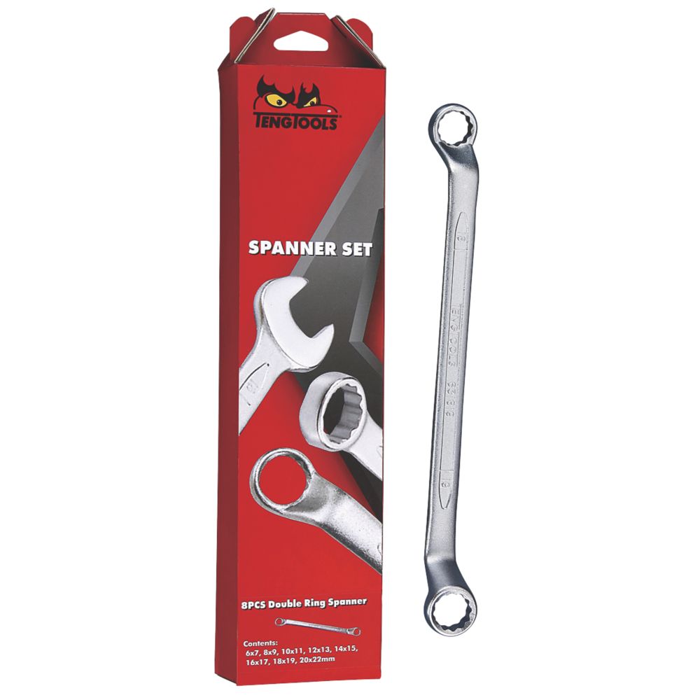 Teng Tools 6311 Ring Long Double Spanner Set 11 Pieces