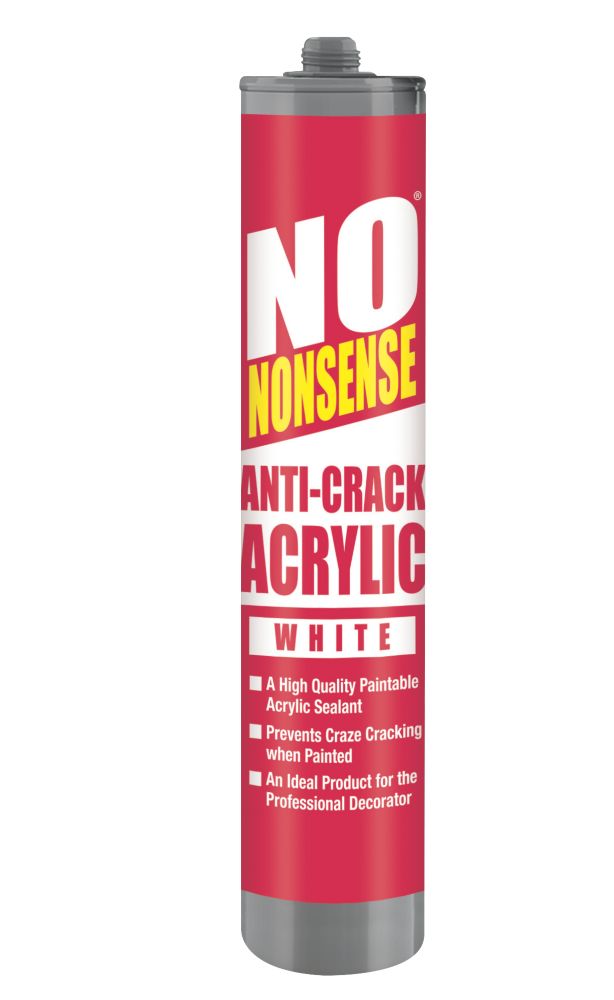 No Nonsense Anti Crack Acrylic White 310ml