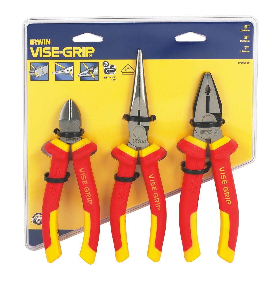 Irwin VDE Pliers Set 3Pcs