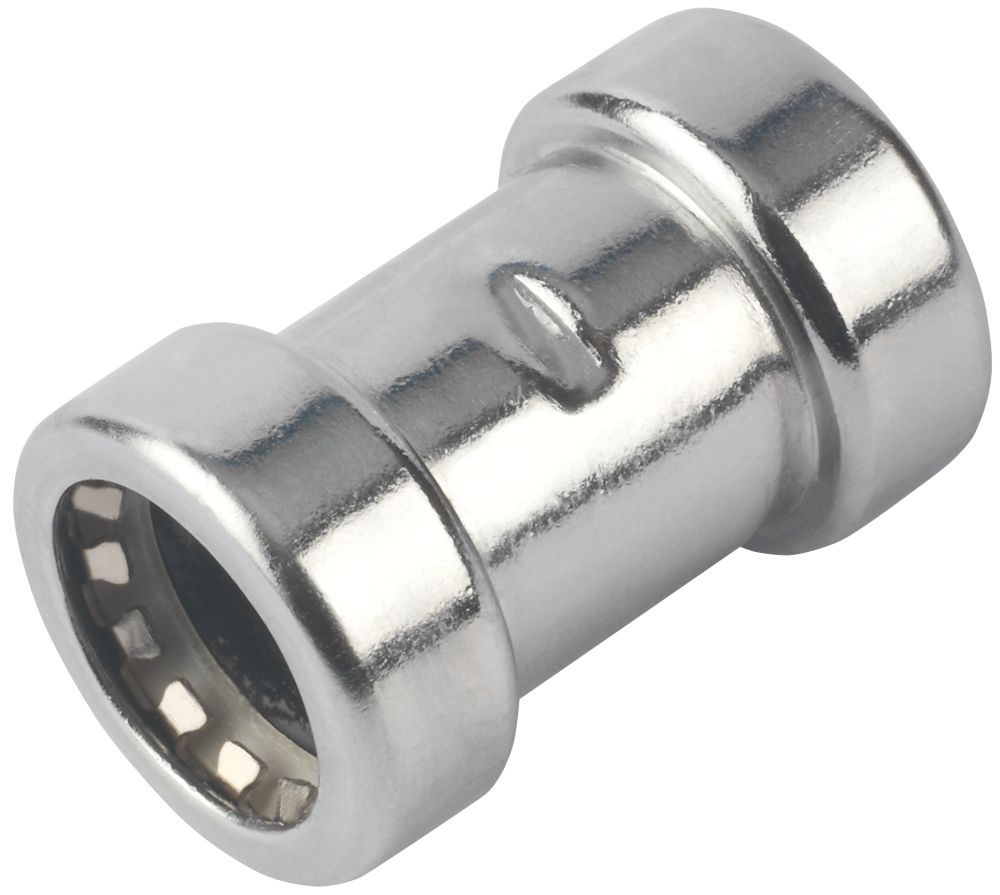 Tectite Sprint Chrome-Plated Copper Push-Fit Equal Coupler 15mm Reviews