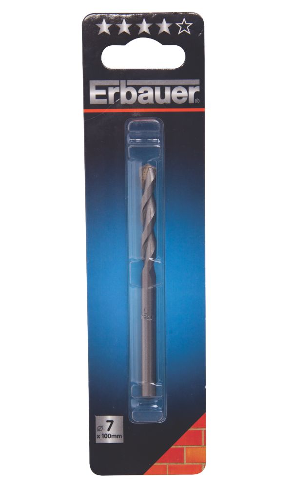 Erbauer Straight Shank Masonry Drill Bit 7 x 100mm