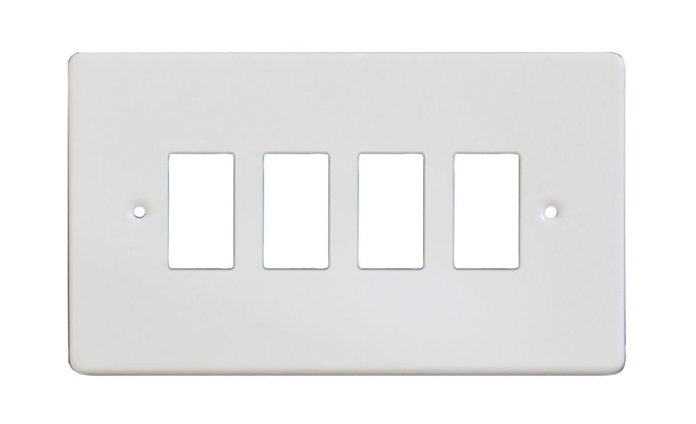 Varilight XDQPG4 4-Gang PowerGrid Faceplate White Reviews