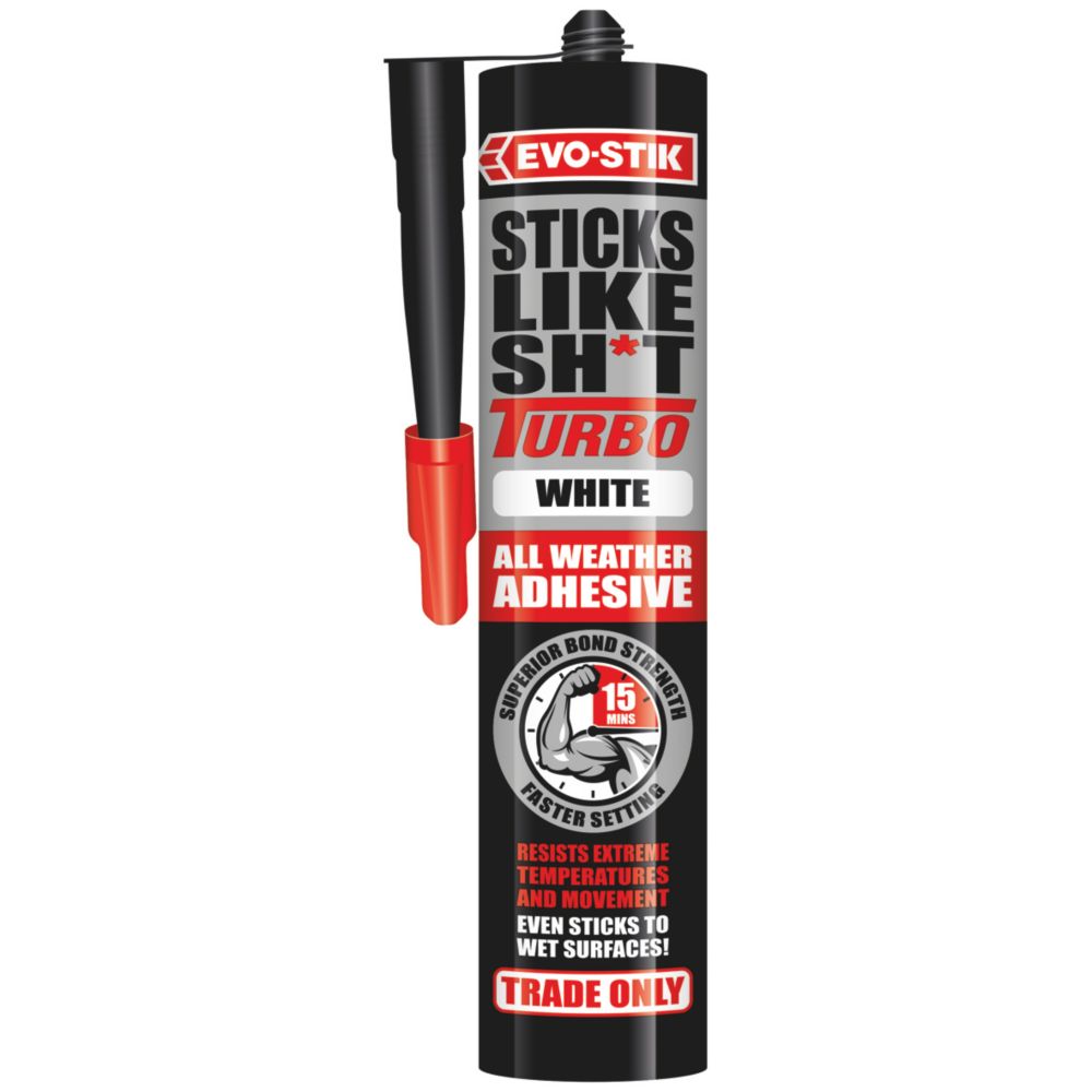 Evo-Stik Sticks Like Sh*t Turbo Grab Adhesive White 290ml Reviews