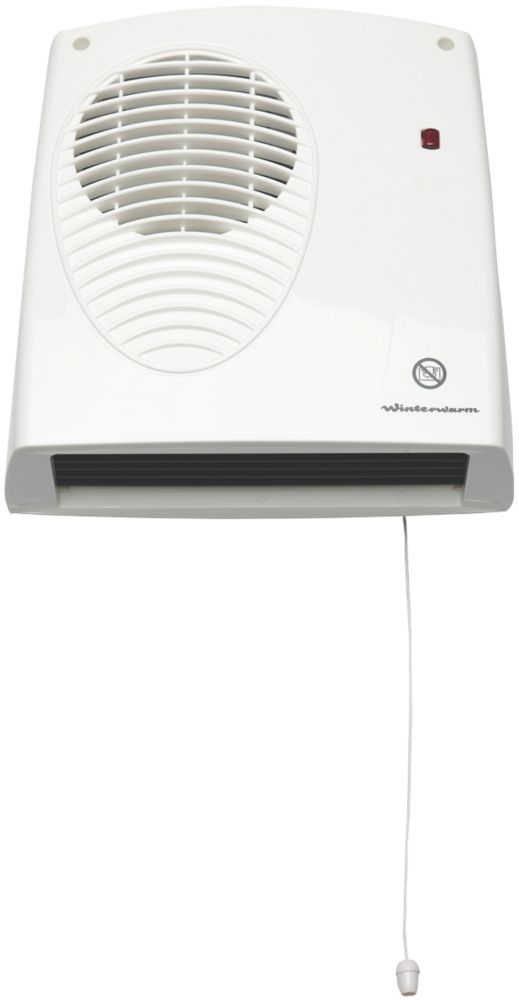 Winterwarm WWDF20E Wall-Mounted Fan Heater 2000W 229 x 242mm | Heaters |  Screwfix.com