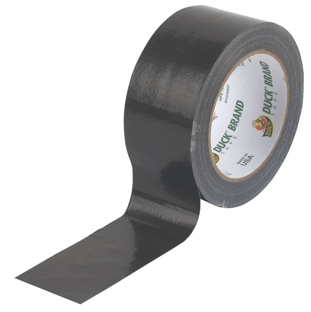 Duck Original Cloth Tape 50 Mesh Black 25m X 50mm Duct Tape Screwfix Com