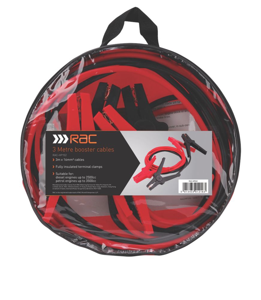 RAC Red / Black 400A Booster Cables 3m