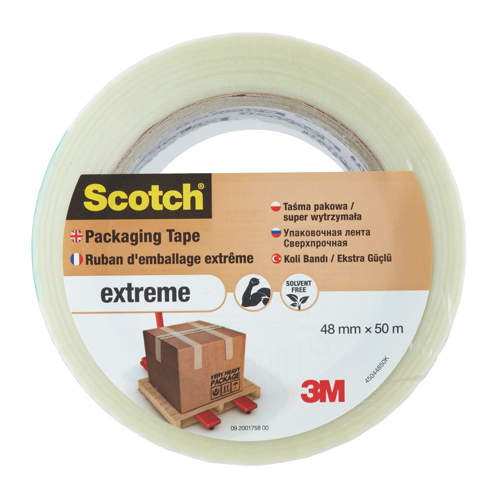 Scotch Extreme Packaging Tape Transparent 50m x 48mm