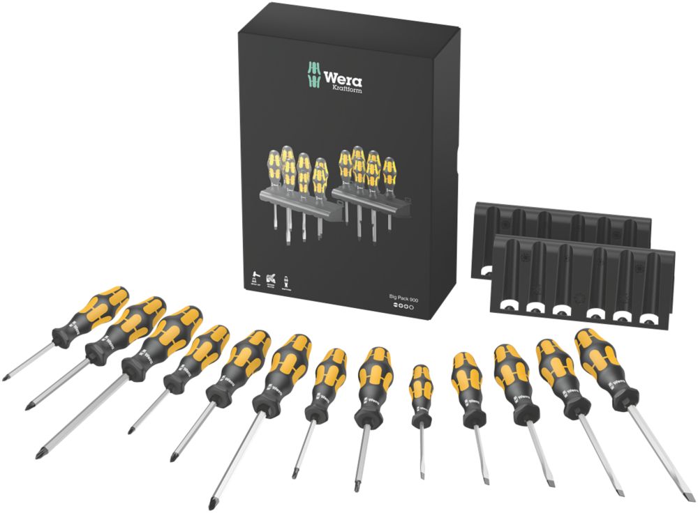 Wera Kraftform Plus Mixed Chisel Chiseldriver Set 15 Pieces