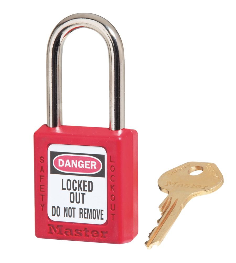 Master Lock Loto Safety Lock-Off Padlock Red 20 x 38mm Reviews