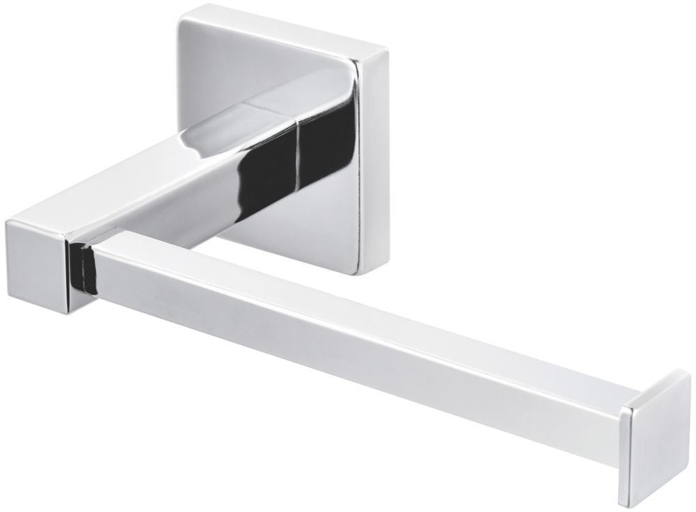 Cooke Lewis Linear Toilet Roll Holder Chrome Toilet Roll