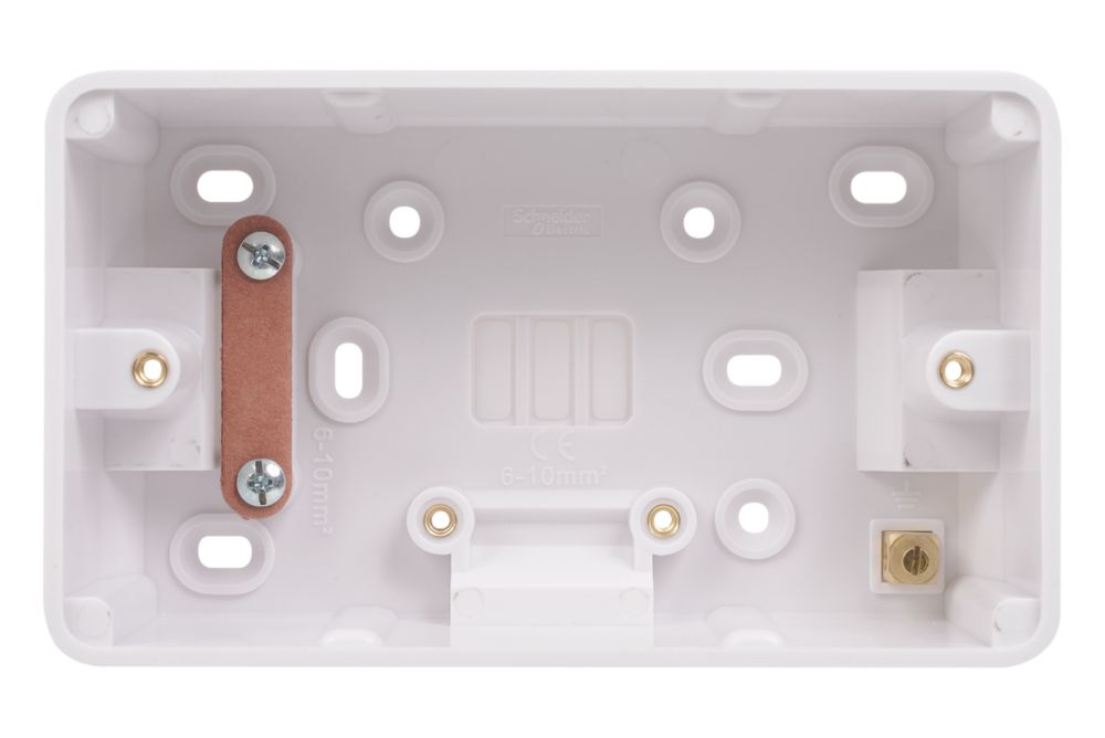 Schneider Electric Lisse 2-Gang Surface Pattress Box 40mm