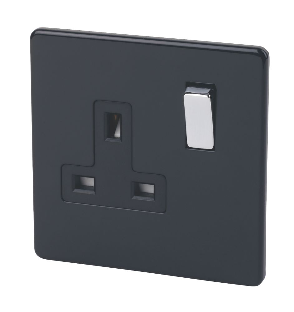 Varilight 13AX 1-Gang DP Switched Plug Socket Jet Black with Black Inserts Reviews