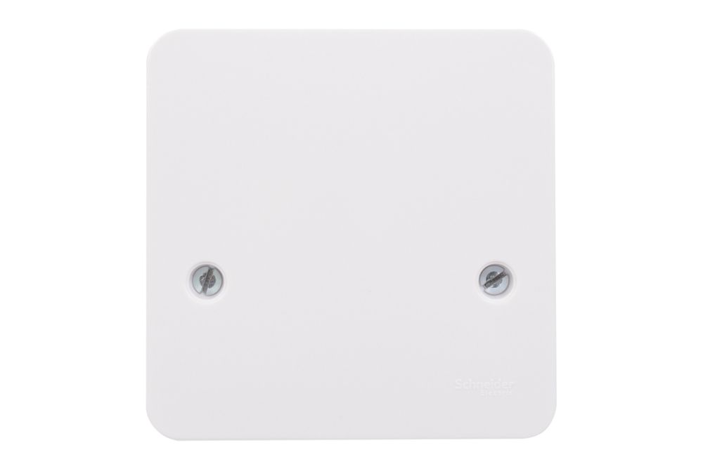 Schneider Electric Lisse 45A Unswitched Cooker Outlet Plate White