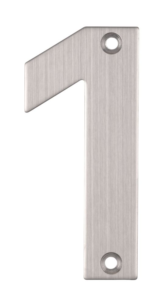 Eclipse Door Numeral 1 Satin Stainless Steel 102mm Reviews