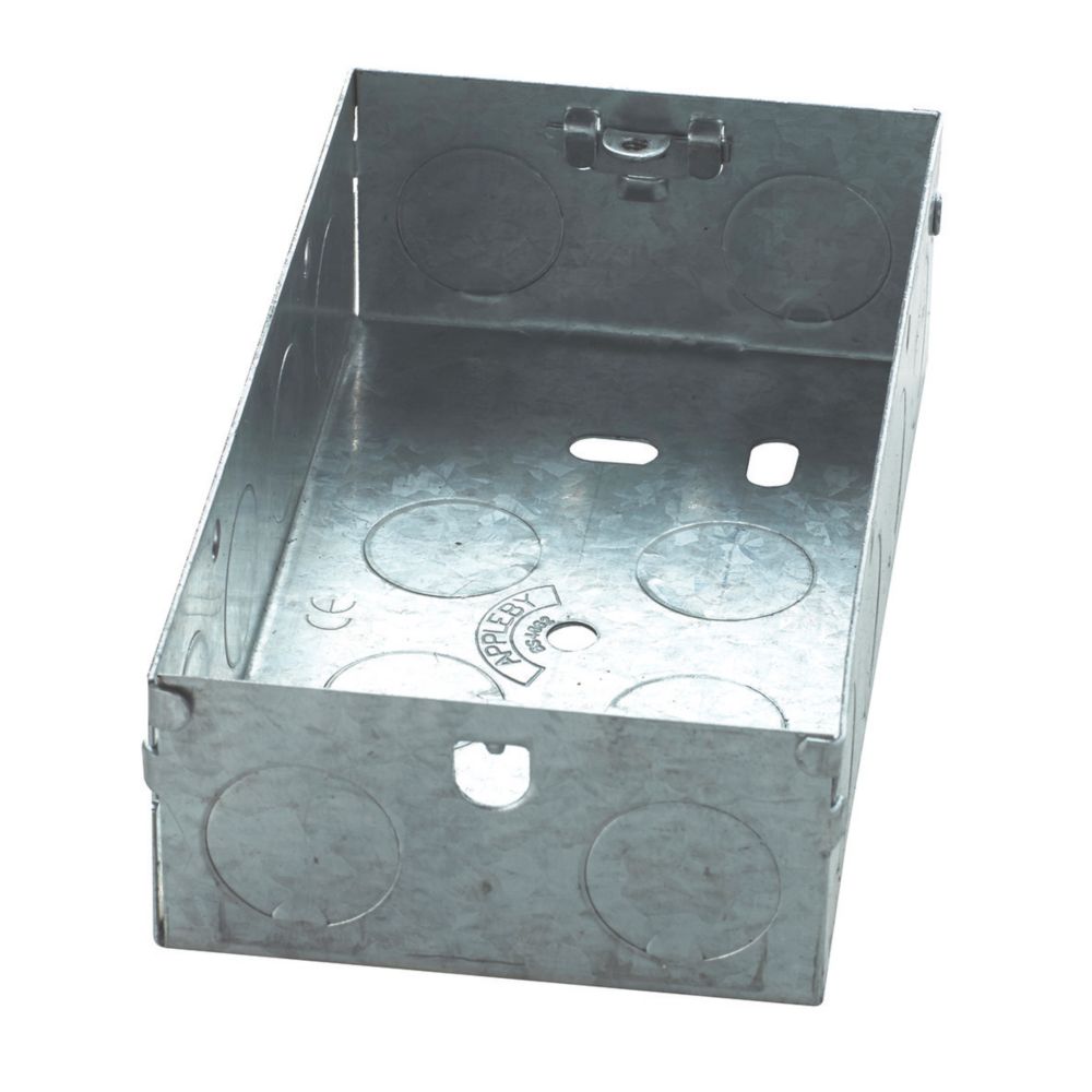 Appleby Galvanised Steel Knockout Box 2G 35mm