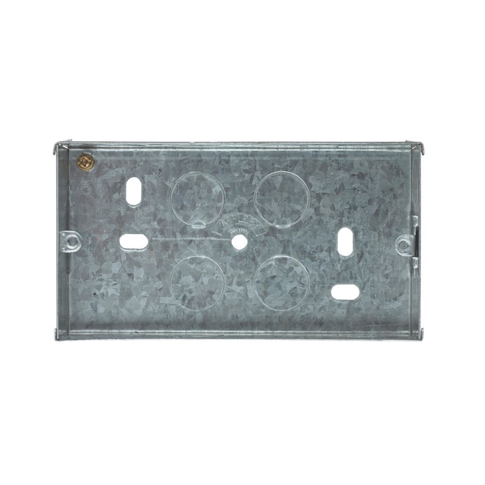 Appleby Galvanised Steel Knockout Box 2G 35mm