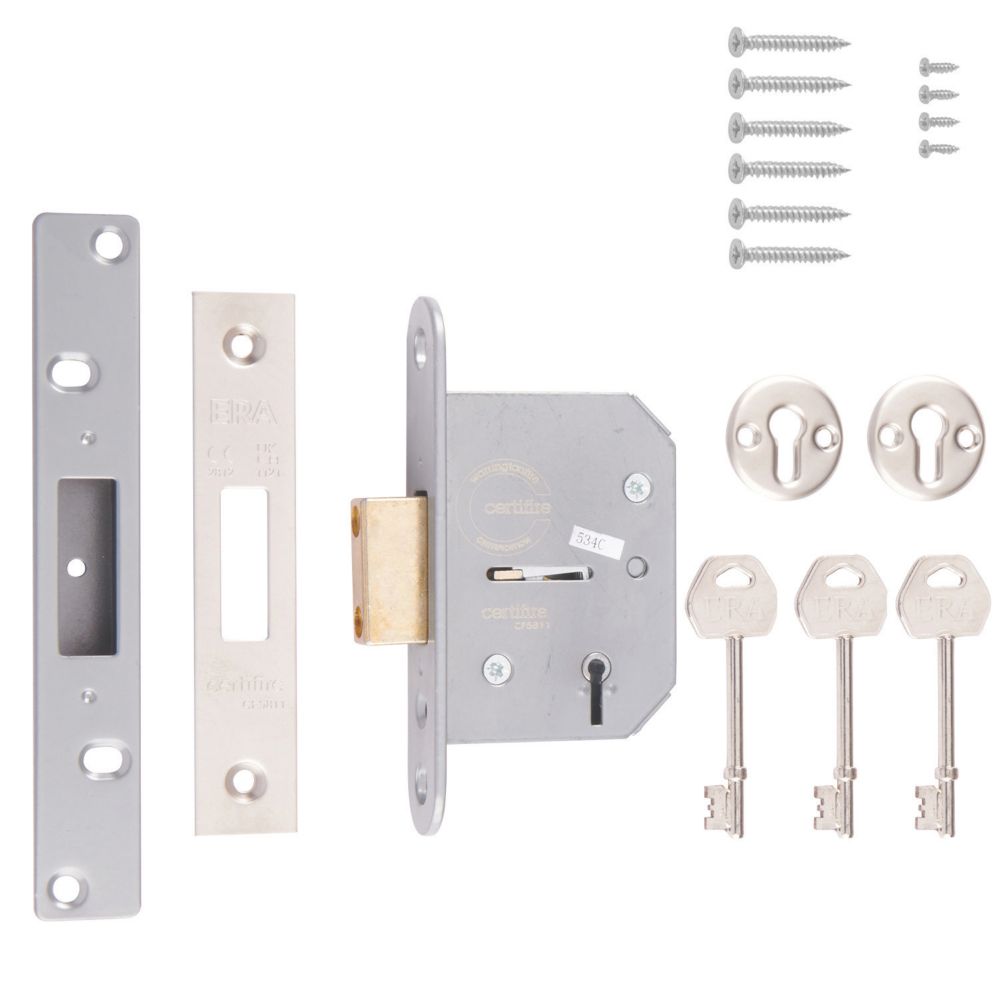 ERA 5 Lever Satin Nickel 5-Lever Mortice Deadlock 64mm Case - 44mm Backset Reviews