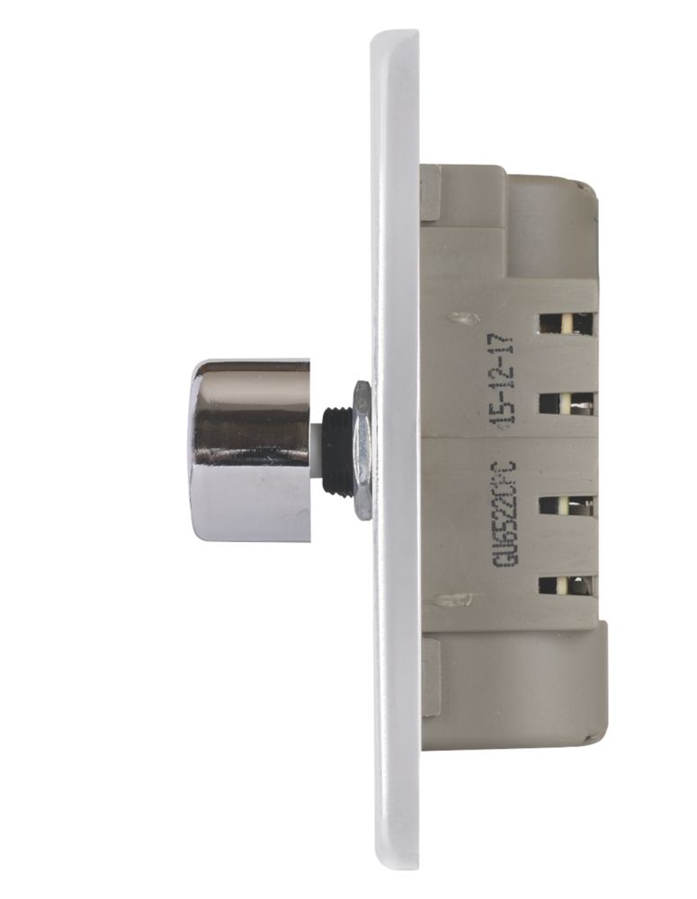 Schneider Electric Ultimate Low Profile 1-Gang 2-Way Push Dimmer Switch Polished Chrome