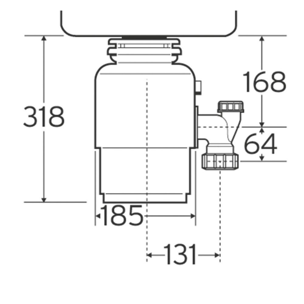 InSinkErator Model 66 ISE M Series Food Waste Disposer