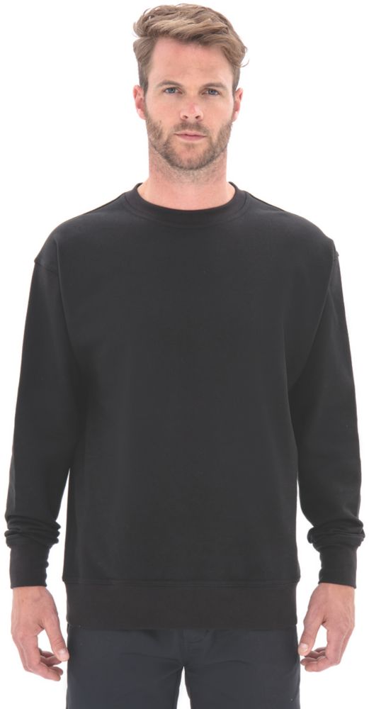 Site Wingleaf Round Neck Sweatshirt Black X Large 50