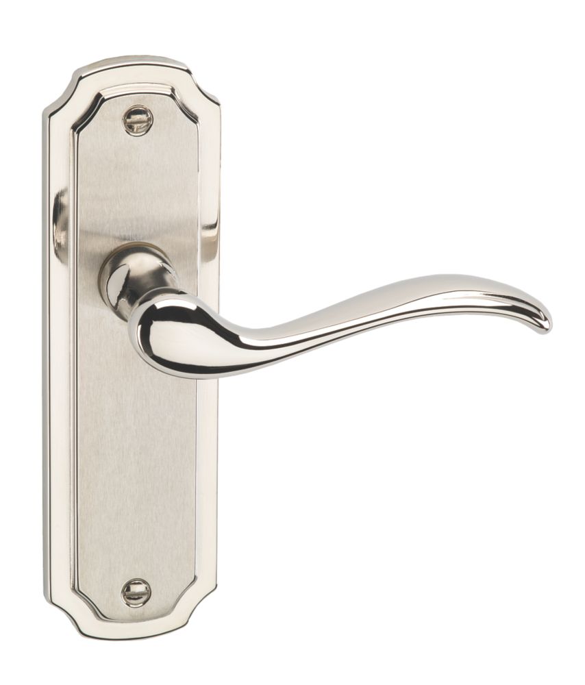 Urfic Constance Fire Rated Latch Latch Lever on Backplate Pair Dual Tone Reviews