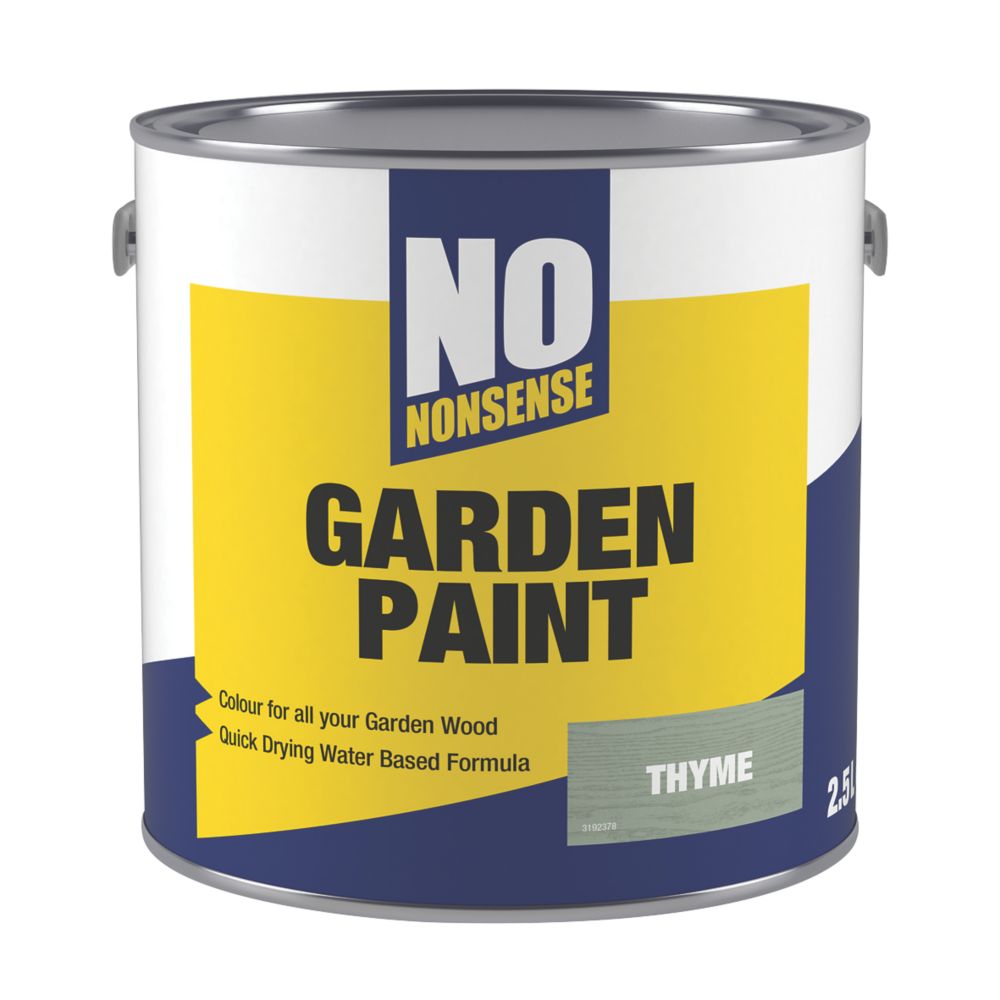 No Nonsense Garden Colour Wood Paint Semi-Matt Thyme 2.5Ltr Reviews