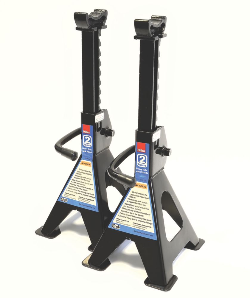 Hilka Pro-Craft 2 Tonne Ratchet Axle Stands Pair