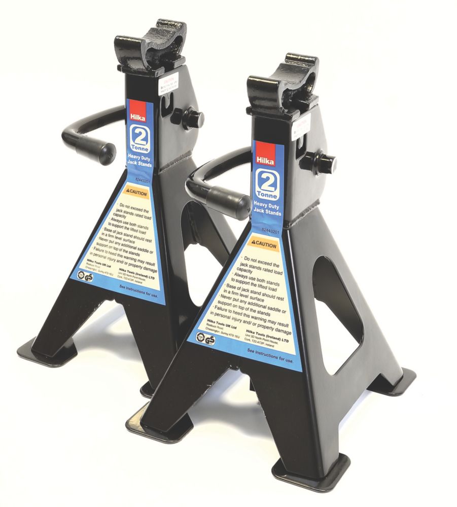 Hilka Pro-Craft 2 Tonne Ratchet Axle Stands Pair