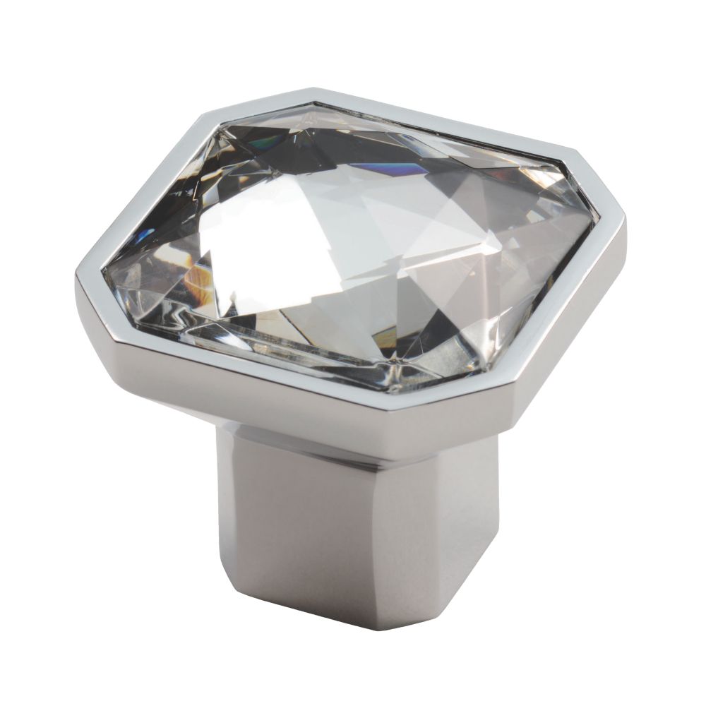 Carlisle Brass Crystal Square Furniture Knob Matt Nickel 38mm Reviews