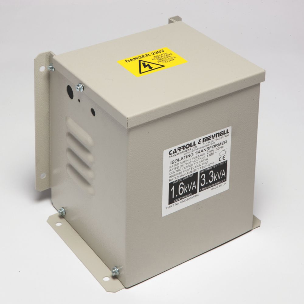 Carroll & Meynell 3300VA Step-Down Isolation Transformer /110V