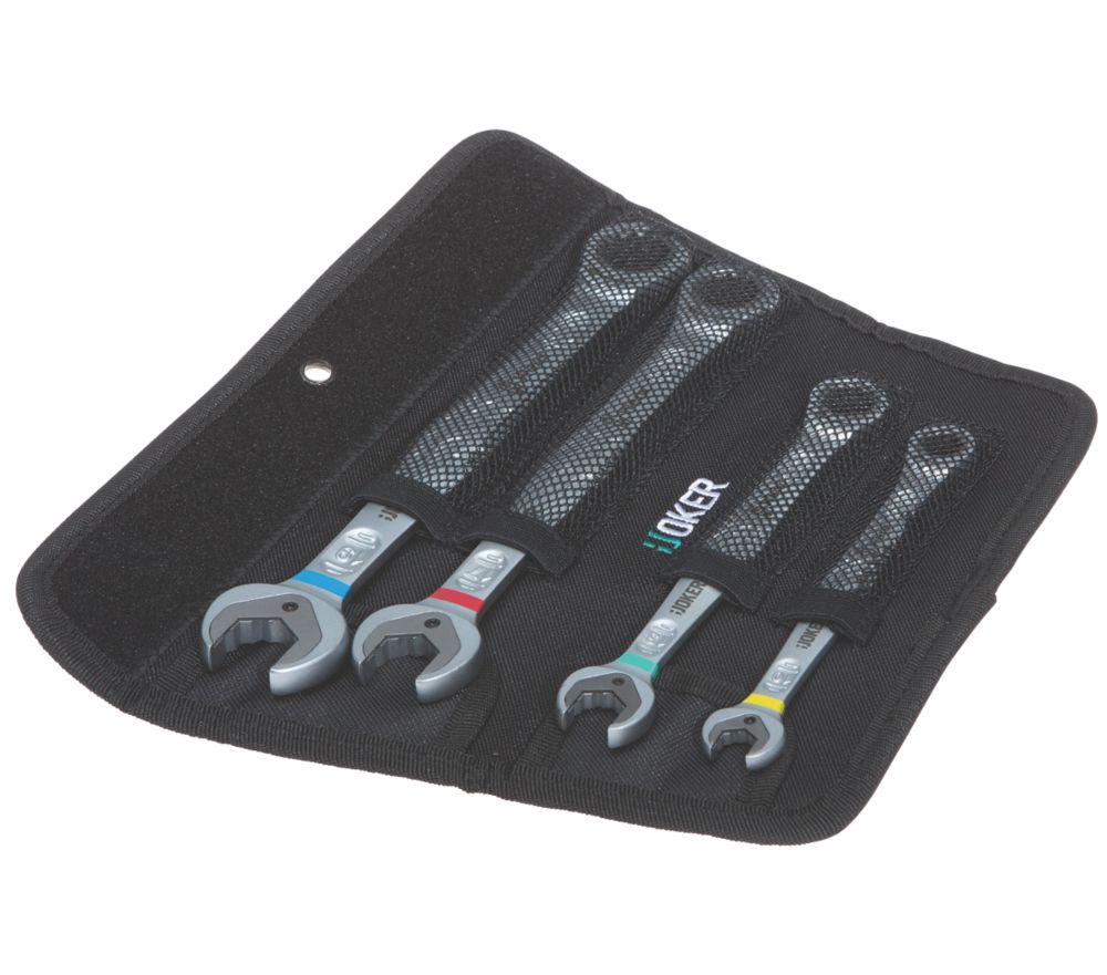 Wera Joker Combination Ratchet Spanner Set with Open-End 4 Pieces Reviews