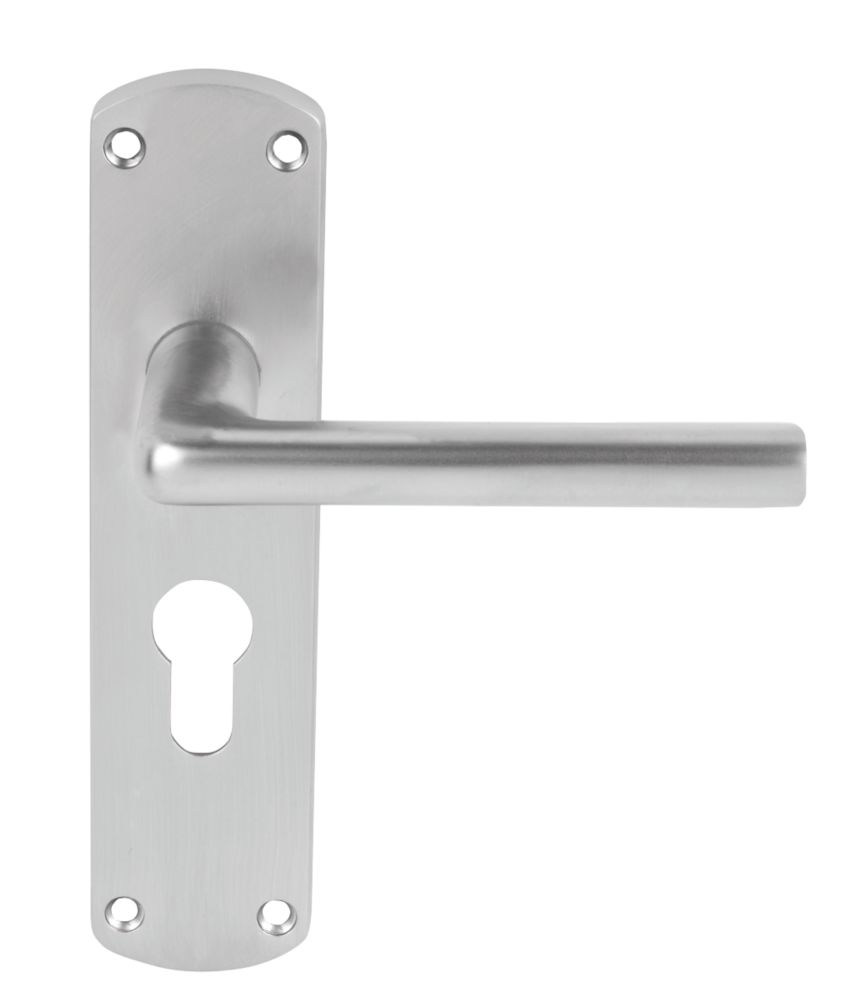 Smith & Locke Uno Fire Rated Euro Lock Door Handles Pair Satin Chrome Reviews