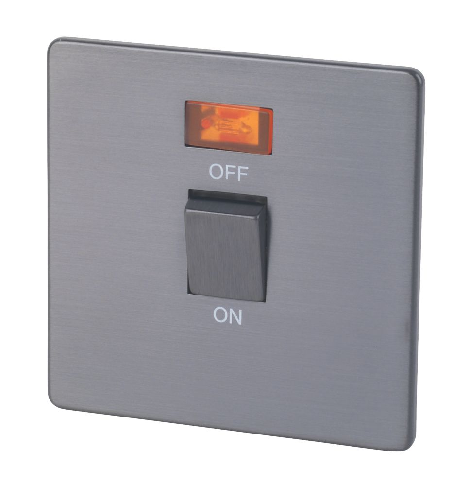 LAP 20A 1-Gang DP Control Switch Slate-Effect with Neon Reviews