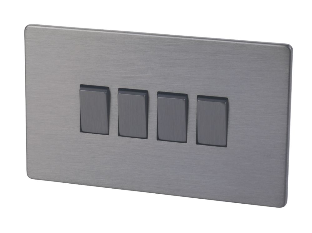 LAP 10AX 2-Gang 2-Way Light Switch Slate-Effect Reviews