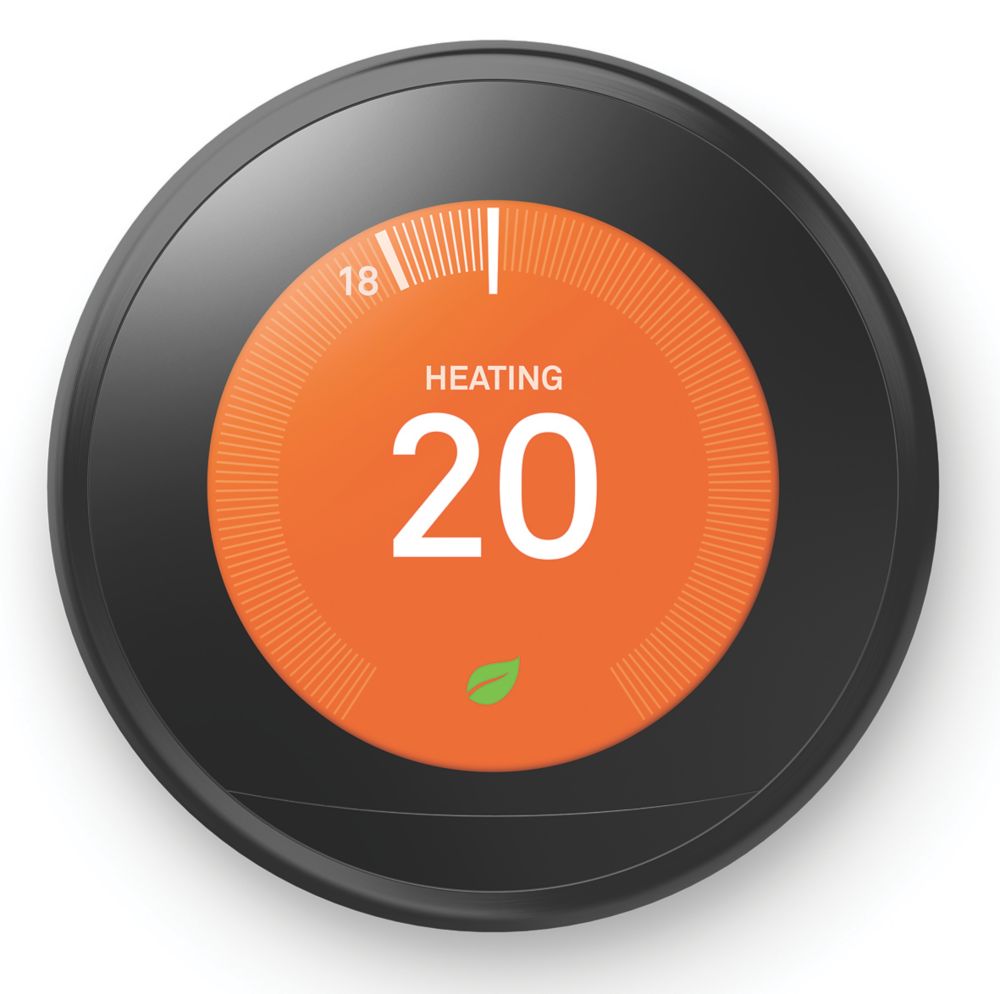 Google Nest Smart Thermostat & Hot Water Control Black