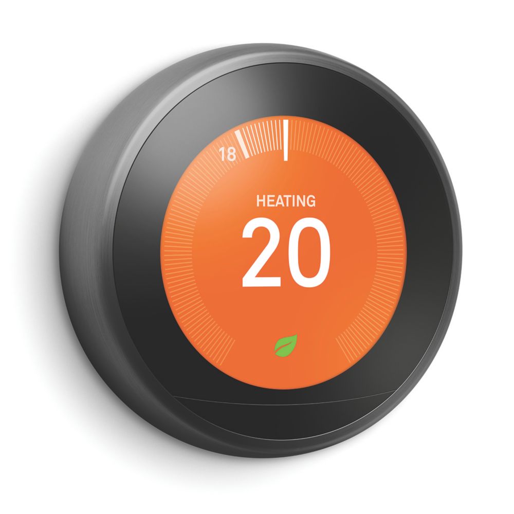 Google Nest Smart Thermostat & Hot Water Control Black