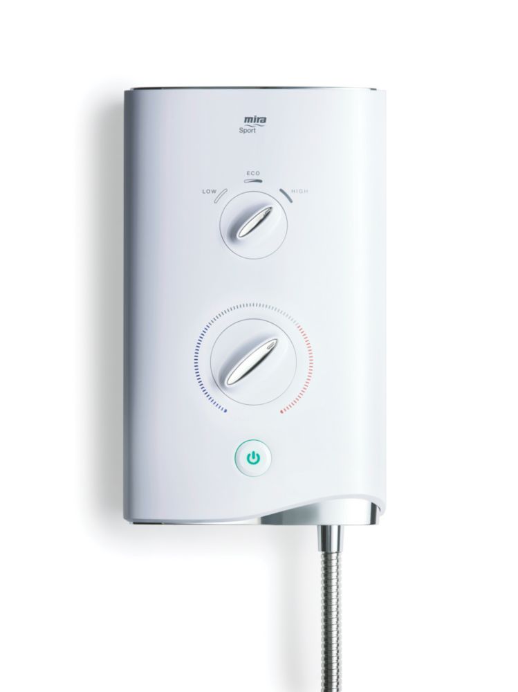 Mira Sport White / Chrome 10.8kW Electric Shower