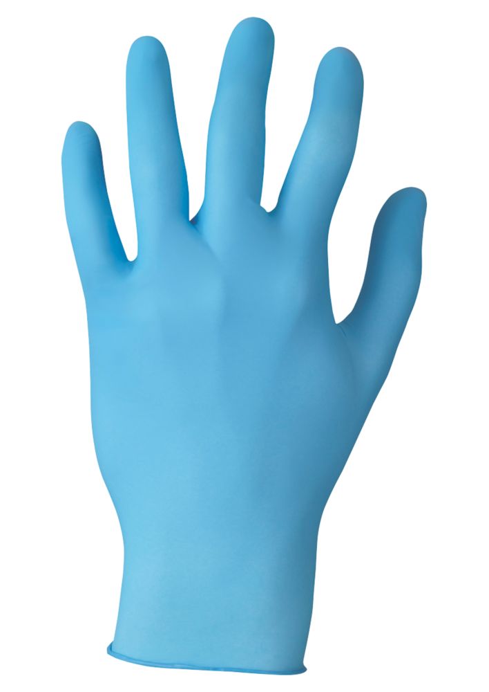 Ansell VersaTouch 92-200 Nitrile Powder-Free Disposable Gloves Blue Medium 100 Pack