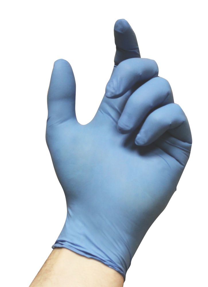 Ansell VersaTouch 92-200 Nitrile Powder-Free Disposable Gloves Blue Medium 100 Pack Reviews