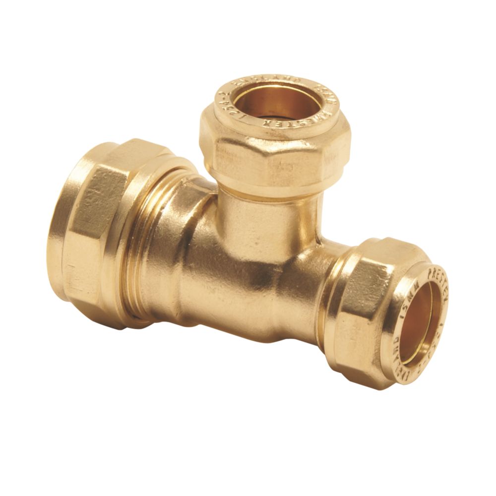 Pegler PX50D Brass Compression Reducing Tee 22 x 15 x 15mm Reviews