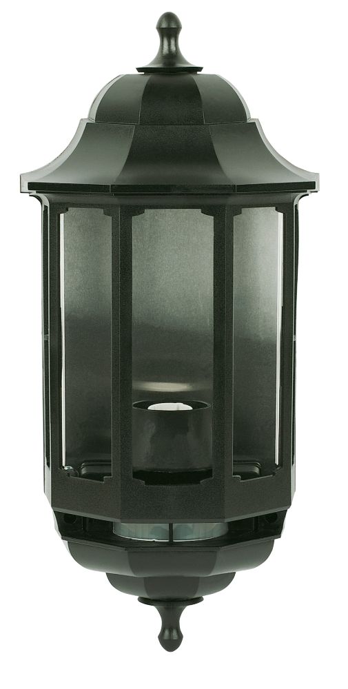 Half lantern security light