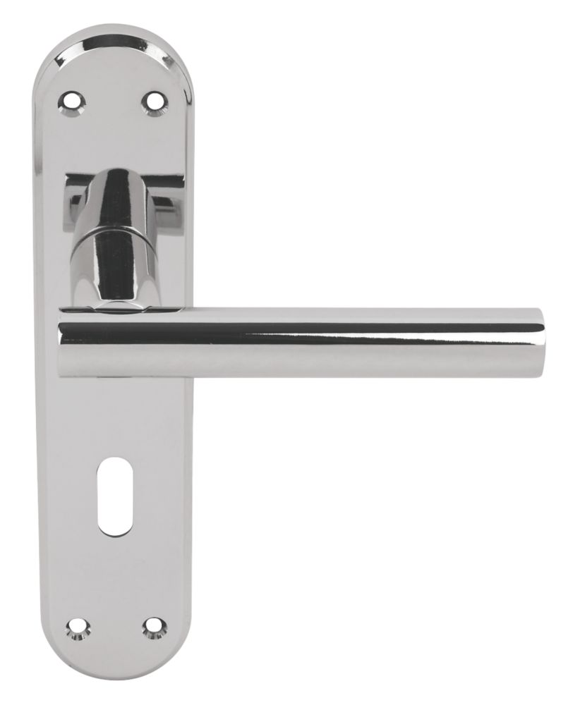 Smith & Locke T-Bar Fire Rated LoB Lock Door Handles Pair Polished Chrome Reviews