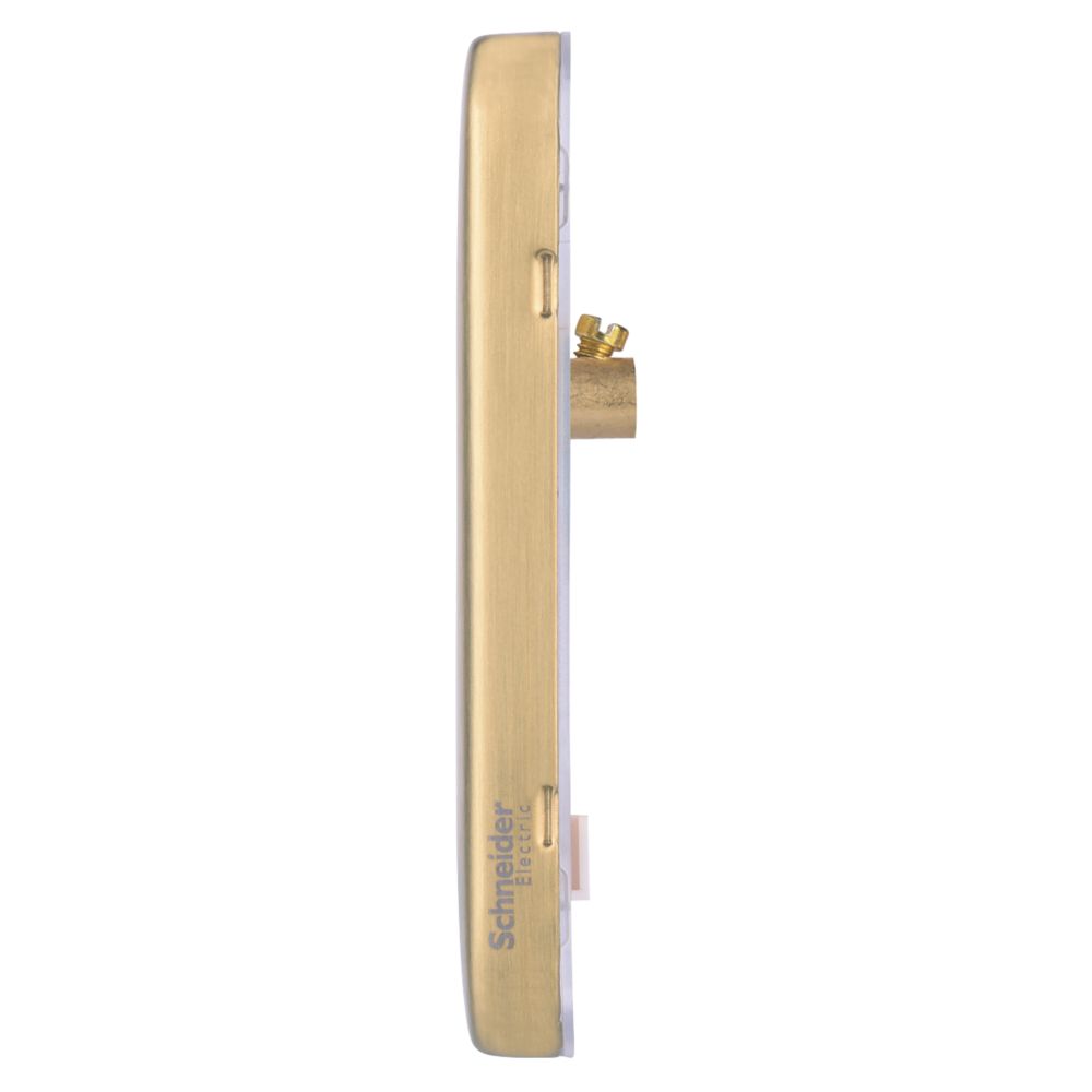 Schneider Electric Lisse Deco 1-Gang Blanking Plate Satin Brass