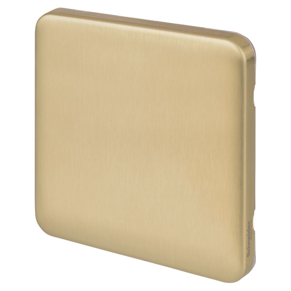 Schneider Electric Lisse Deco 1-Gang Blanking Plate Satin Brass Reviews